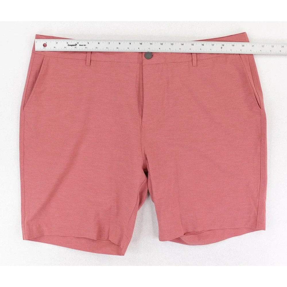 Faherty All Day Shorts Mens 40 Pink Performance Stretch Chino 9